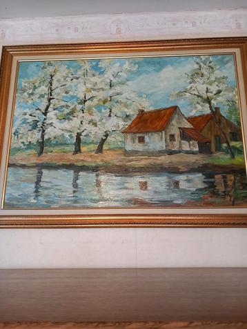 Appelbomen in bloei. Edm. Van Syben. beschikbaar voor biedingen