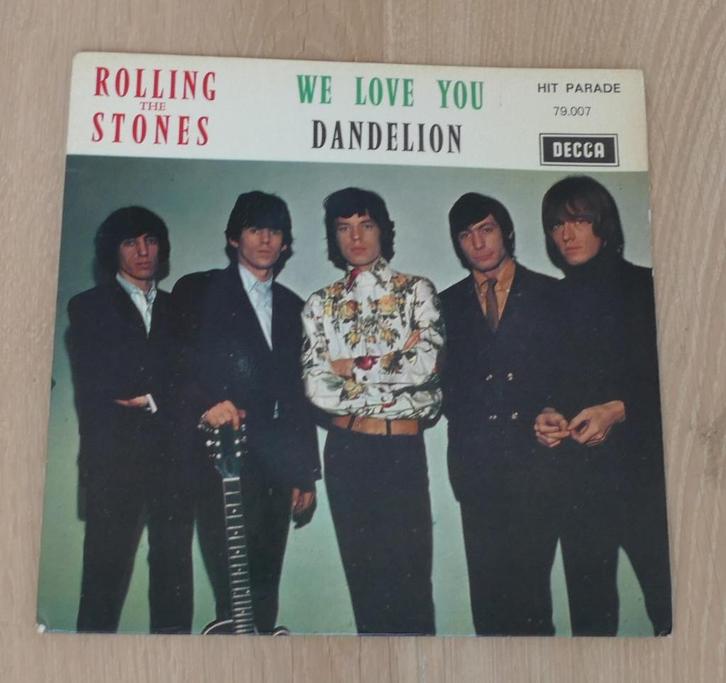 7"  The Rolling Stones ‎– We Love You / Dandelion, CD & DVD, Vinyles Singles, Utilisé, Rock et Metal, 7 pouces, Enlèvement ou Envoi