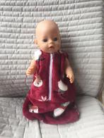 276. Babyborn: Nieuwe wijnrode slaapzak in knuffelfleece, Ophalen of Verzenden, Nieuw, Babypop
