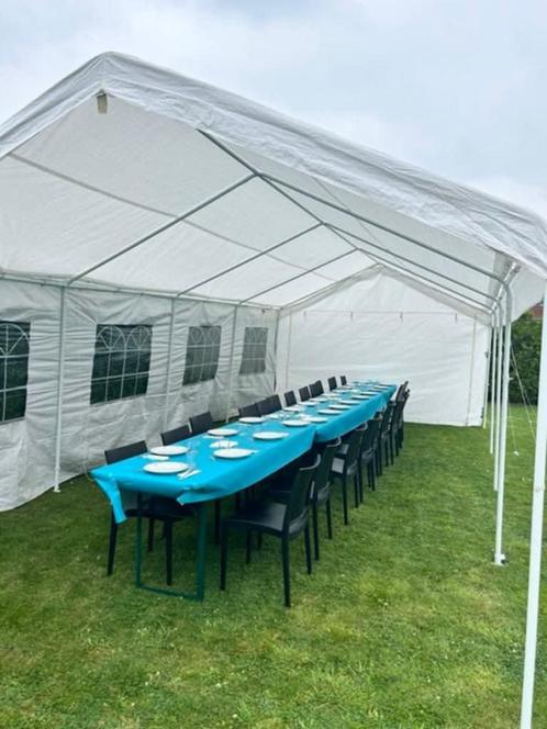 Partytent/ paviljoen 4mx8m, Tuin en Terras, Partytenten, Zo goed als nieuw, Partytent, 2 meter of meer, 8 meter of meer, 4 tot 6 meter