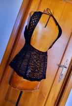 Super kort jurkje in kant open rug sexy en mooi nieuw, Kleding | Dames, Ondergoed en Lingerie, ANDERE, Verzenden, Zwart, Overige typen