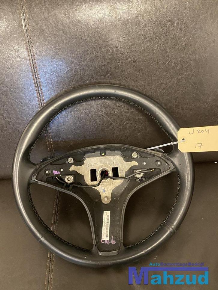 MERCEDES W203 C klasse LEER Stuurwiel stuur met flipper, Auto-onderdelen, Besturing, Mercedes-Benz, Gebruikt, Ophalen of Verzenden