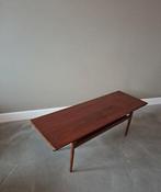 Vintage Deense salontafel in teak., Huis en Inrichting, Ophalen, Zo goed als nieuw