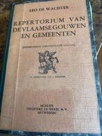 repertorium vd vlaamse gouwen en gemeenten, VI GEMEENTEN c-z, Comme neuf, De wachter, Enlèvement ou Envoi