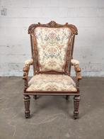 Zeer grote antieke troon / armstoel, Antiek en Kunst, Ophalen