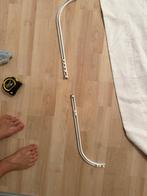 Gordijnen 1 of 2 ramen, Huis en Inrichting, Ophalen, Gebruikt, 150 tot 200 cm, Crème