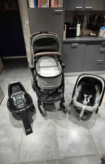 Poussette maxi cosi (trio zelias), Enlèvement, Comme neuf, Poussette