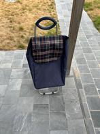 Boodschappentrolley, Handtassen en Accessoires, Tassen | Reistassen en Weekendtassen, Ophalen, Gebruikt, Blauw