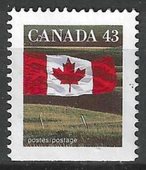 Canada 1992 - Yvert 1298a - Canadese vlag en de prairie (ZG), Timbres & Monnaies, Timbres | Amérique, Non oblitéré, Envoi
