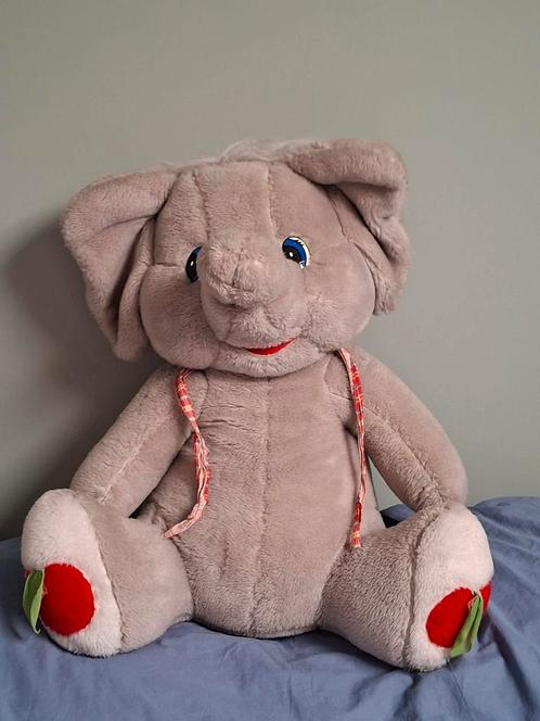 Grote olifantenknuffel van 70 cm, Kinderen en Baby's, Speelgoed | Knuffels en Pluche, Gebruikt, Olifant, Ophalen