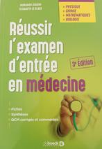 ETUDIANTS - Réussir l'examen d'entrée en médecine, Enlèvement ou Envoi, Comme neuf, Enseignement supérieur, Mohamed Ayadim