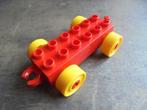Lego Duplo Car Base 2x6 with Fake Bolts (zie foto's) 6, Duplo, Briques en vrac, Utilisé, Enlèvement ou Envoi