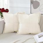Set van 2 kussenhoezen van zacht corduroy GRATIS LEVERING, -, Verzenden, -, Nieuw