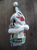 Disney Minnie en Mickey Mouse Fleeceplaid en muts Nieuw, Enlèvement ou Envoi, Mickey Mouse, Neuf, Vêtements ou Textile