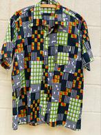 Vintage hemd korte mouw (XL) strijkvrij!, Enlèvement ou Envoi