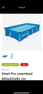 Zwembad Bestway steel pro 4x2 plus pompen, Tuin en Terras, Ophalen, Gebruikt