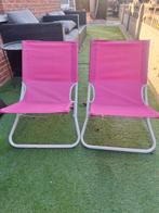 2 strandstoelen openklapbaar, Ophalen, Zo goed als nieuw, Campingstoel