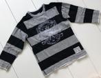longsleeve H&M 110 zwart grijs gestreept, Jongen, Gebruikt, Ophalen of Verzenden, Shirt of Longsleeve
