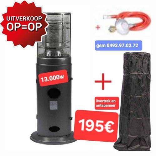 terrasverwarmer NIEUW 13.000W INCL OVERTREK EN ONTSPANNER, Tuin en Terras, Terrasverwarmers, Nieuw, Ophalen