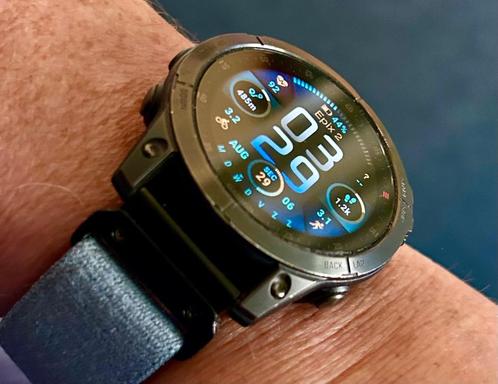 Garmin Epix 2 - 47 mm Sapphire Edition in Perfecte  Staat !!, Handtassen en Accessoires, Sporthorloges, Zo goed als nieuw, Zwart
