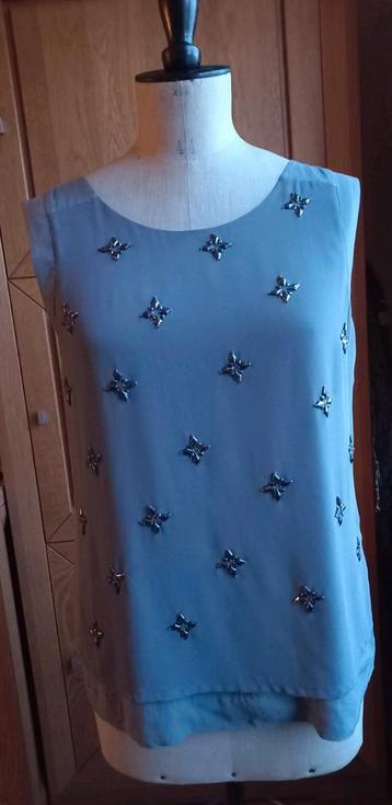 Grijze blouse  - maat 38 beschikbaar voor biedingen