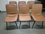 6 Stoelen eetkamer, Huis en Inrichting, Stoelen, Ophalen, Kunststof, Gebruikt, Bruin