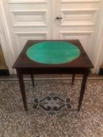 ANTIEKE MAHONIE HOUT TAFEL KAARTTAFEL SIDETABLE FRANS, Ophalen