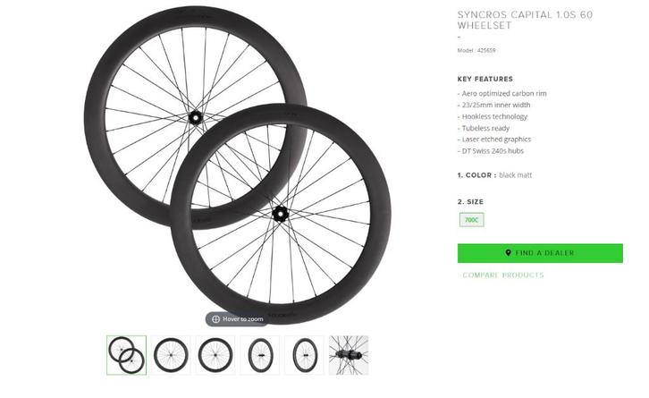 Binnenkort verkrijgbaar: SYNCROS Capital 1.0s 60 Wheelset, Fietsen en Brommers, Fietsonderdelen, Nieuw, Racefiets, Wiel, Ophalen