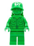 Lego figuur toy002 Green Army Man - Medic with backpack / F2, Kinderen en Baby's, Ophalen of Verzenden, Zo goed als nieuw, Losse stenen