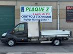 Ford Transit 2.2 TDCi L3 Plateau Airco Faible Km benne, Testrit aan huis, Euro 6, Zwart, Grijs