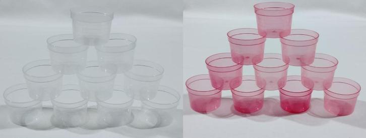 Plastic Potjes Zonder Deksel - 30ml - 10st - Mengpotjes - Me, Hobby en Vrije tijd, Knutselen, Gebruikt, Gereedschap of Accessoires