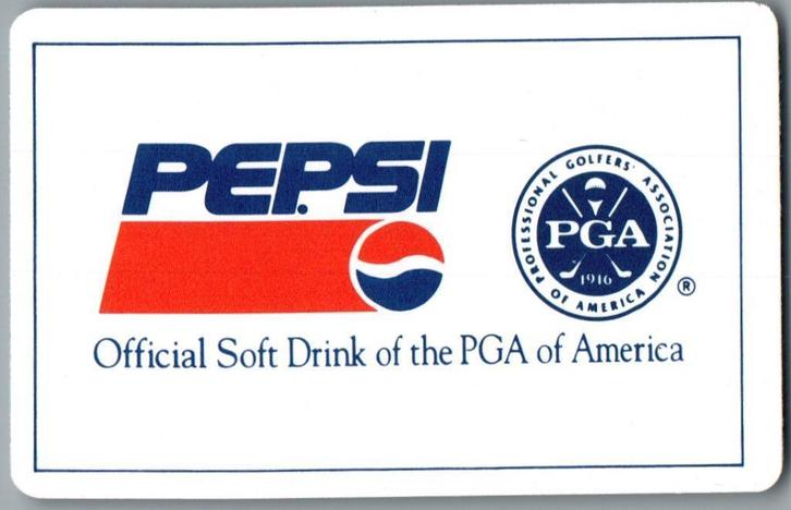 speelkaart - LK13316 - Pepsi - PGA, Verzamelen, Speelkaarten, Jokers en Kwartetten, Zo goed als nieuw, Speelkaart(en), Verzenden