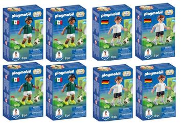 PLAYMOBIL Voetbalspelers - Duitsland- Mexico 8 stuks beschikbaar voor biedingen