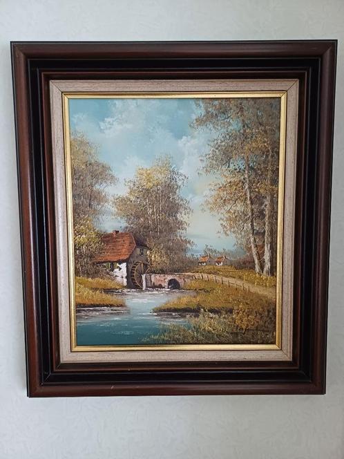Schilderij Gaston Quidousse, Antiek en Kunst, Kunst | Schilderijen | Klassiek, Ophalen