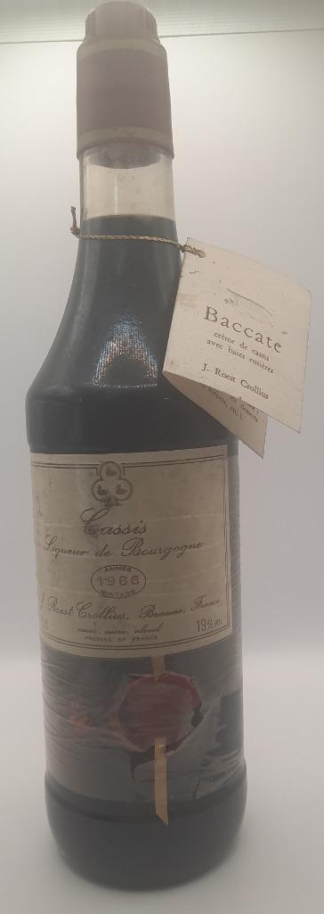 Cassis 1985, liqueur de Bourgogne, Roest Crollius, Beaune, Verzamelen, Wijnen, Zo goed als nieuw, Overige typen, Frankrijk, Vol