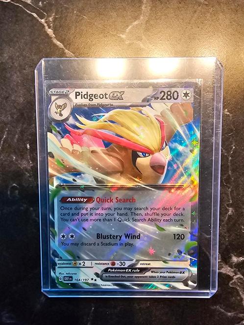 Pidgeot ex 164/197 obf, Hobby & Loisirs créatifs, Jeux de cartes à collectionner | Pokémon, Comme neuf, Enlèvement ou Envoi