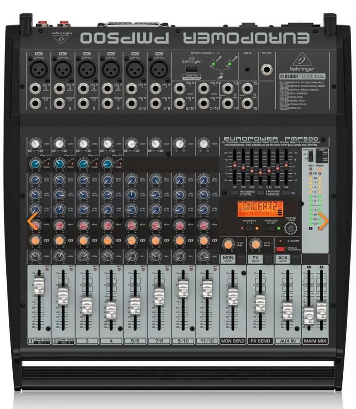 BEHRINGER PMP500 ACTIVE, Musique & Instruments, Tables de mixage, Enlèvement ou Envoi