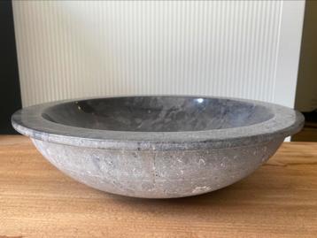 Waskom gepolijst natuursteen binnen, 40cm, hoogte 11,5 cm beschikbaar voor biedingen