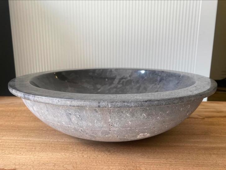 Waskom gepolijst natuursteen binnen, 40cm, hoogte 11,5 cm, Huis en Inrichting, Badkamer | Badkamermeubels, Nieuw, Ophalen