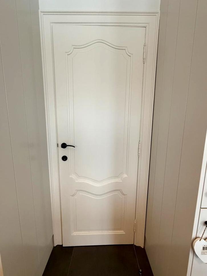 6 massief houten deuren met klink, Doe-het-zelf en Bouw, Deuren en Vliegenramen, Zo goed als nieuw, Hout, Ophalen