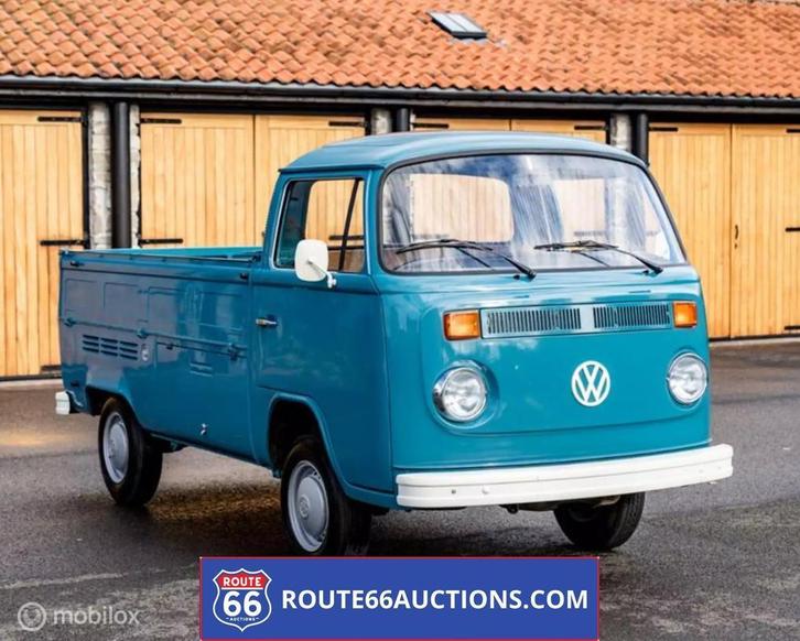 Volkswagen T2 Pick-up | 1976 | Route 66 Auctions, Auto's, Oldtimers, Bedrijf, Te koop, Volkswagen, Benzine, Overige carrosserie