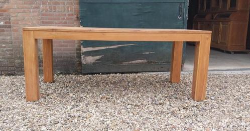 Showroommodel Teak Eettafel 200cm, Huis en Inrichting, Complete eetkamers, Zo goed als nieuw, Ophalen