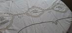 mooi&uniek ecru tafellaken met handmade afgewerkt .zie info, Enlèvement ou Envoi, Neuf, Rectangle, Intérieur