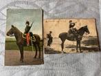 2 (zeer oude) postkaarten Belgisch leger., Collections, Photos & Gravures, Autres sujets/thèmes, Utilisé, Enlèvement ou Envoi