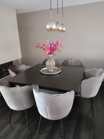Table à manger en bois massif de Keijser&Co 139x139x70 cm, Enlèvement, Comme neuf