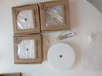 Cache-piton 4x, blanc, métal, Ophalen, Nieuw