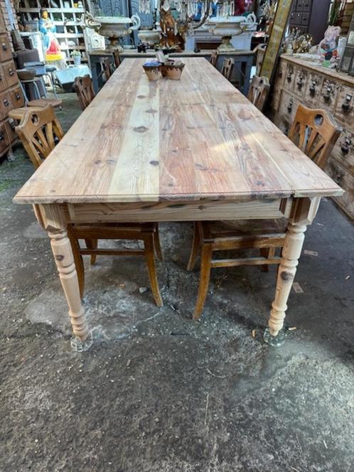 lange tafel eettafel keukentafel 6 poot franse, Huis en Inrichting, Tafels | Eettafels, Ophalen