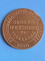 1870 medaille Burgerweeshuis Amsterdam, Brons, Verzenden
