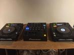 Pioneer DJM-850 + 2 x CDJ-850 + flight case + decksavers., Comme neuf, DJ-Set, Enlèvement, Pioneer