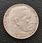 Deutsches Reich  2 Mark  1939  F, Ophalen of Verzenden, Duitsland, Losse munt, Zilver